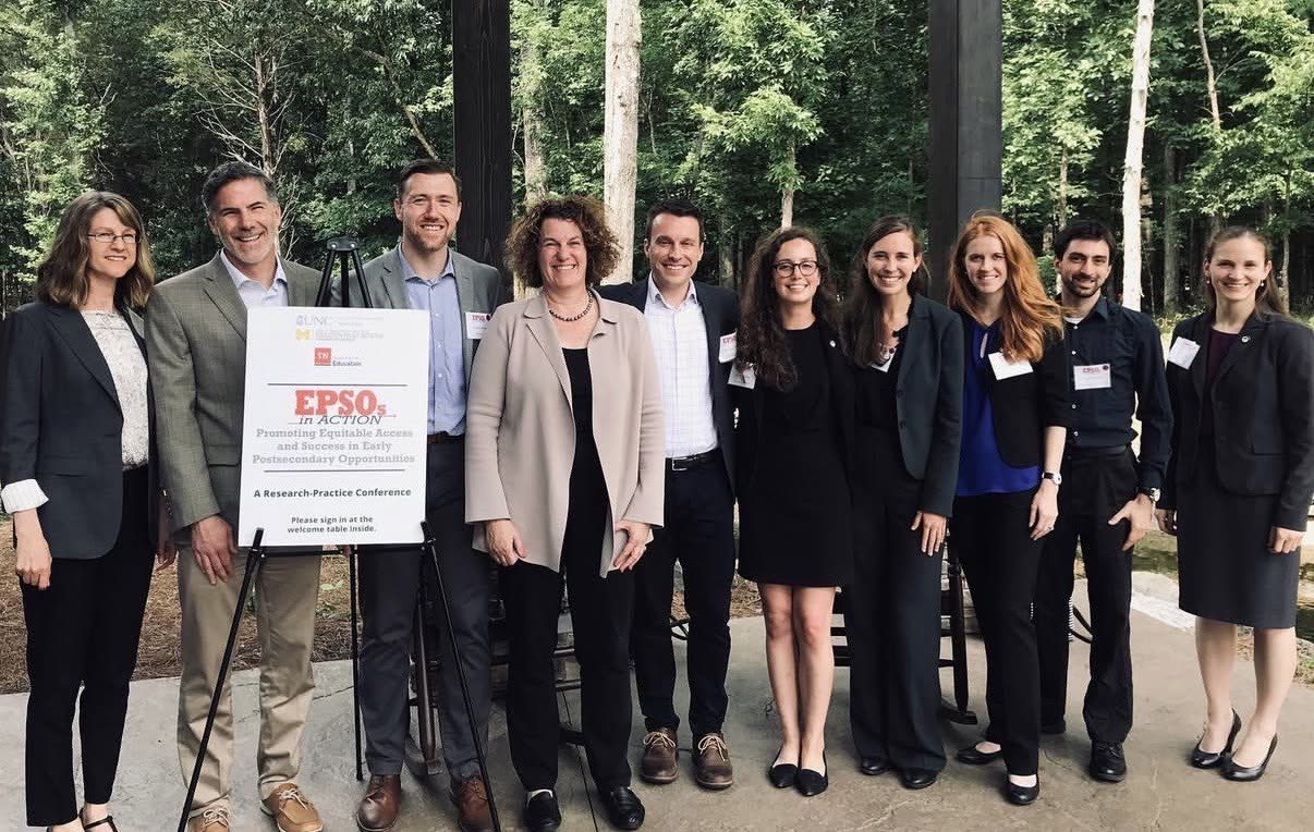 Caroline with the team at the EPSOs in Action conference