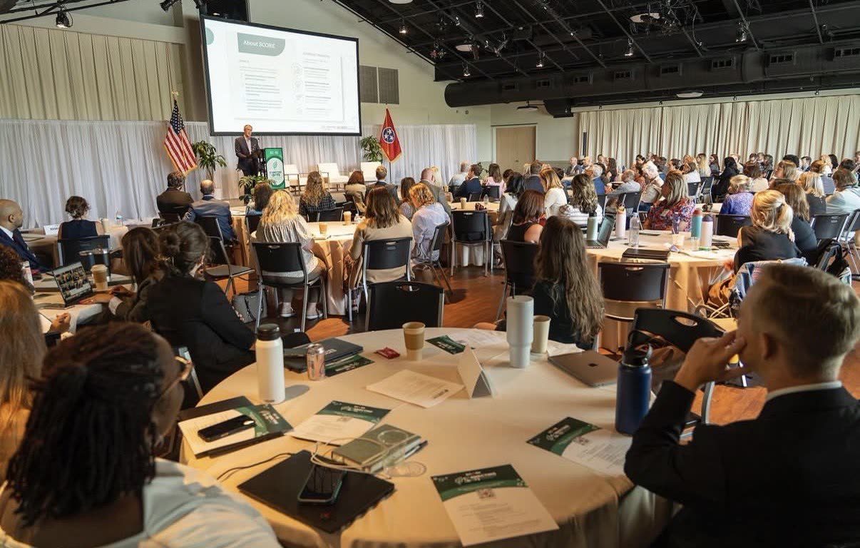 A large statewide convening in progress